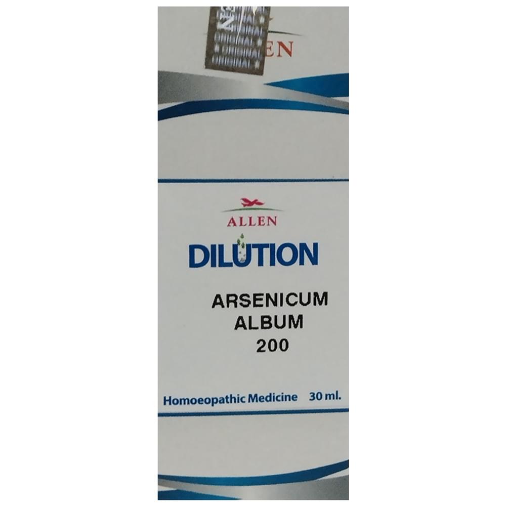 Allen Arsenicum Album Dilution 200 bottle of 30 ml Dilution