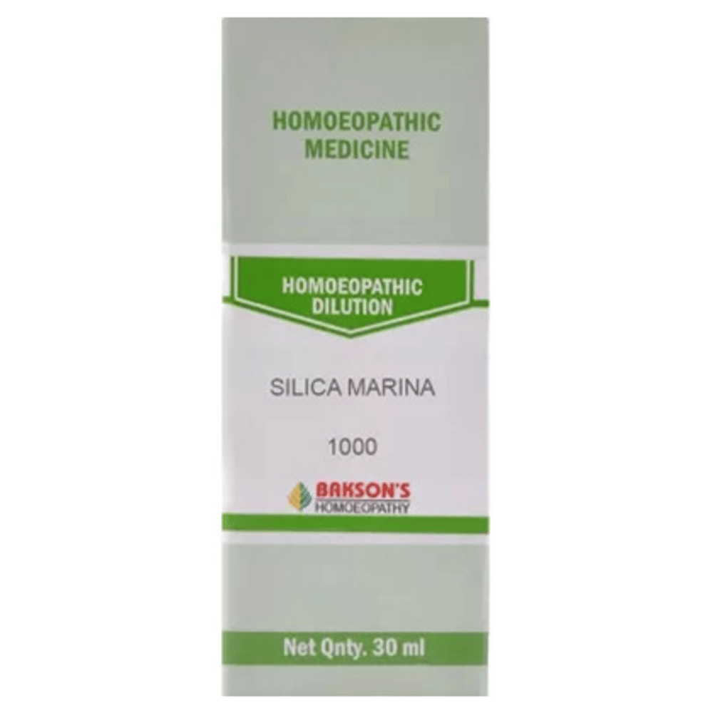 Bakson's Homeopathy Silica Marina Dilution 1000 CH bottle of 30 ml Dilution
