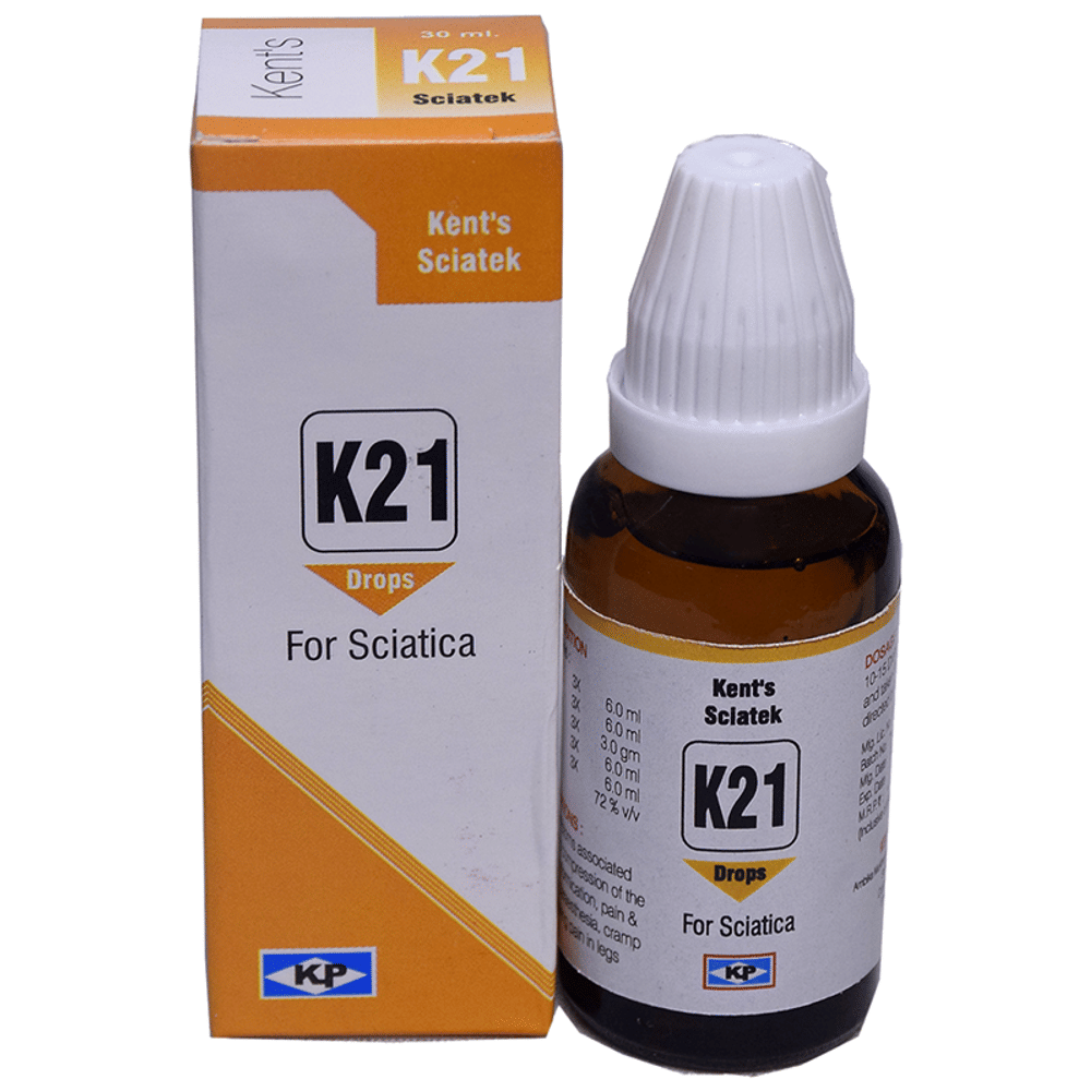 Kent's K21 Sciatica Oral Drops bottle of 30 ml Oral Drops