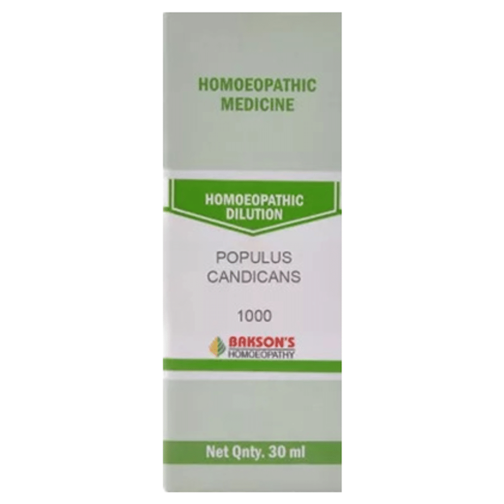 Bakson's Homeopathy Populus Candicans Dilution 1000 CH bottle of 30 ml Dilution