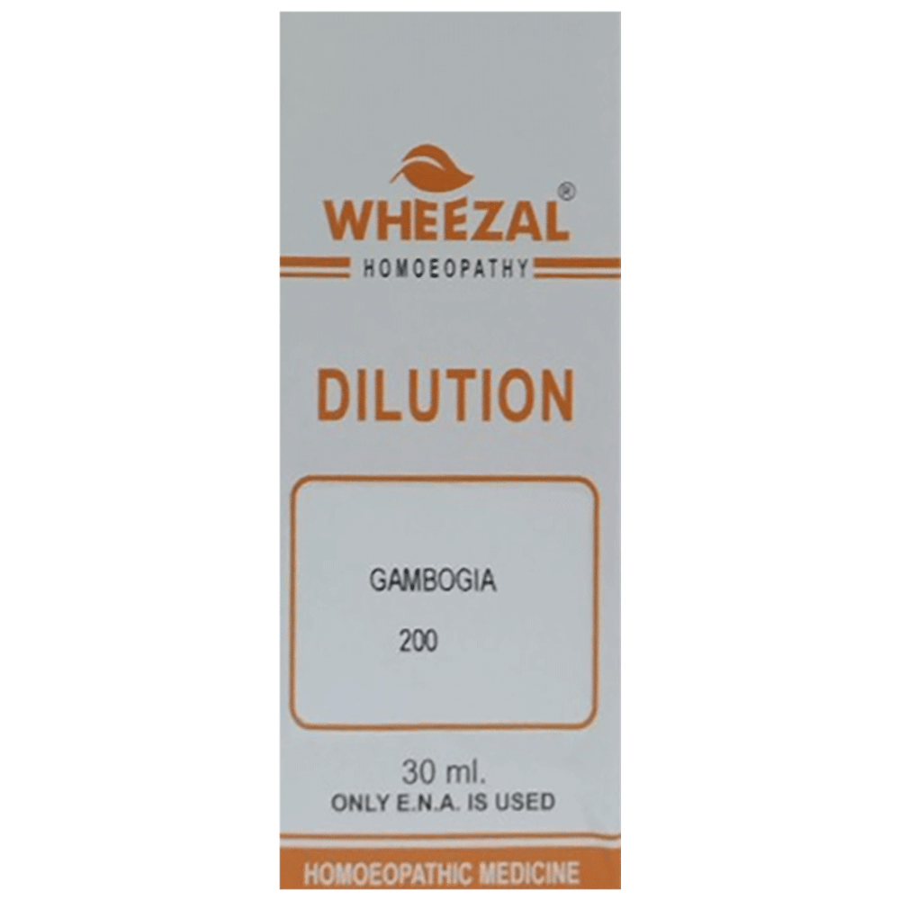 Wheezal Gambogia Dilution 200 bottle of 30 ml Dilution