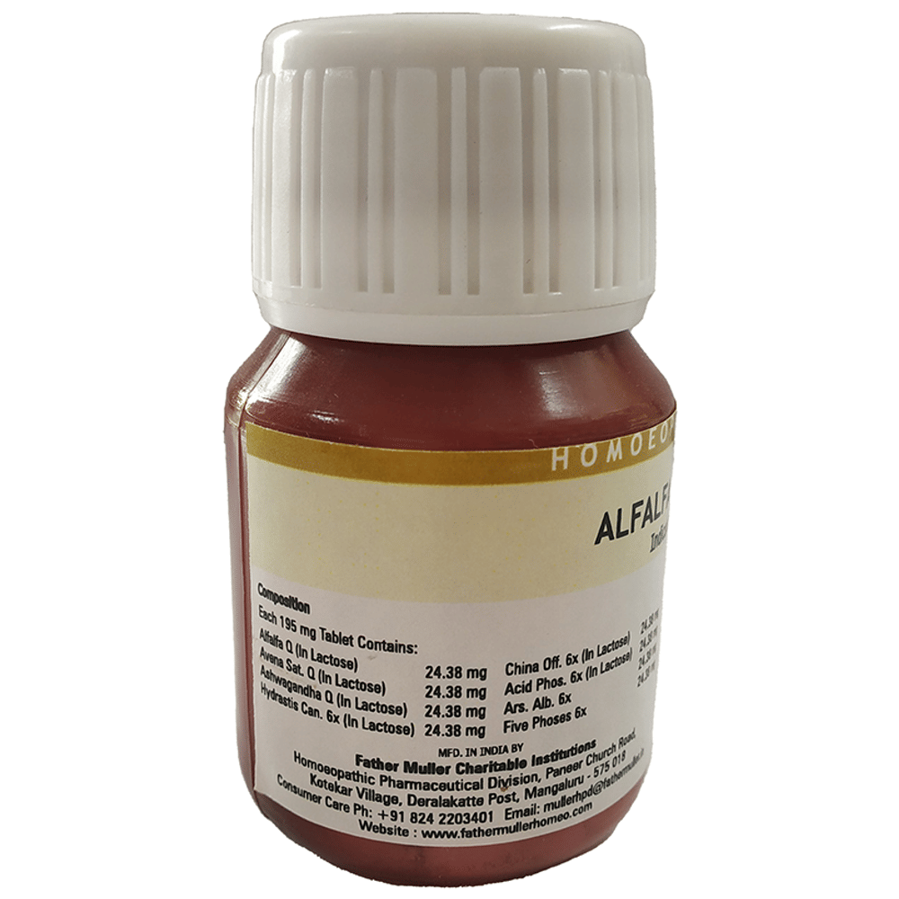 Fr Muller Alfalfa Tonic Tablet bottle of 100 tablets Fr Muller Alfalfa Tonic Tablet bottle of 100 tablets