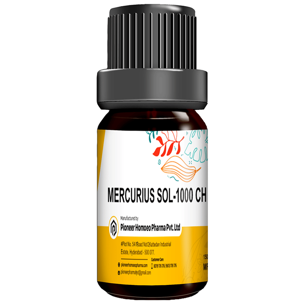 Pioneer Pharma Mercurius Solub Globules Pellets Multidose Pills 1000 CH bottle of 150 tablets Pioneer Pharma Mercurius Solub Globules Pellets Multidose Pills 1000 CH bottle of 150 tablets