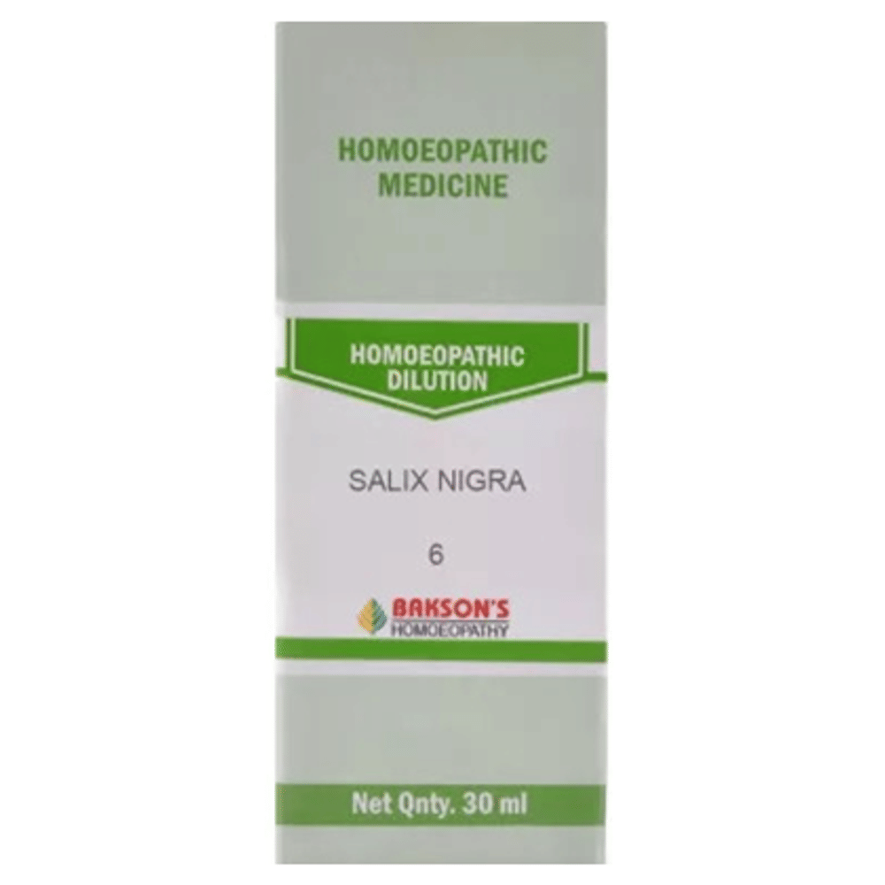 Bakson's Homeopathy Salix Nigra Dilution 6 bottle of 30 ml Dilution