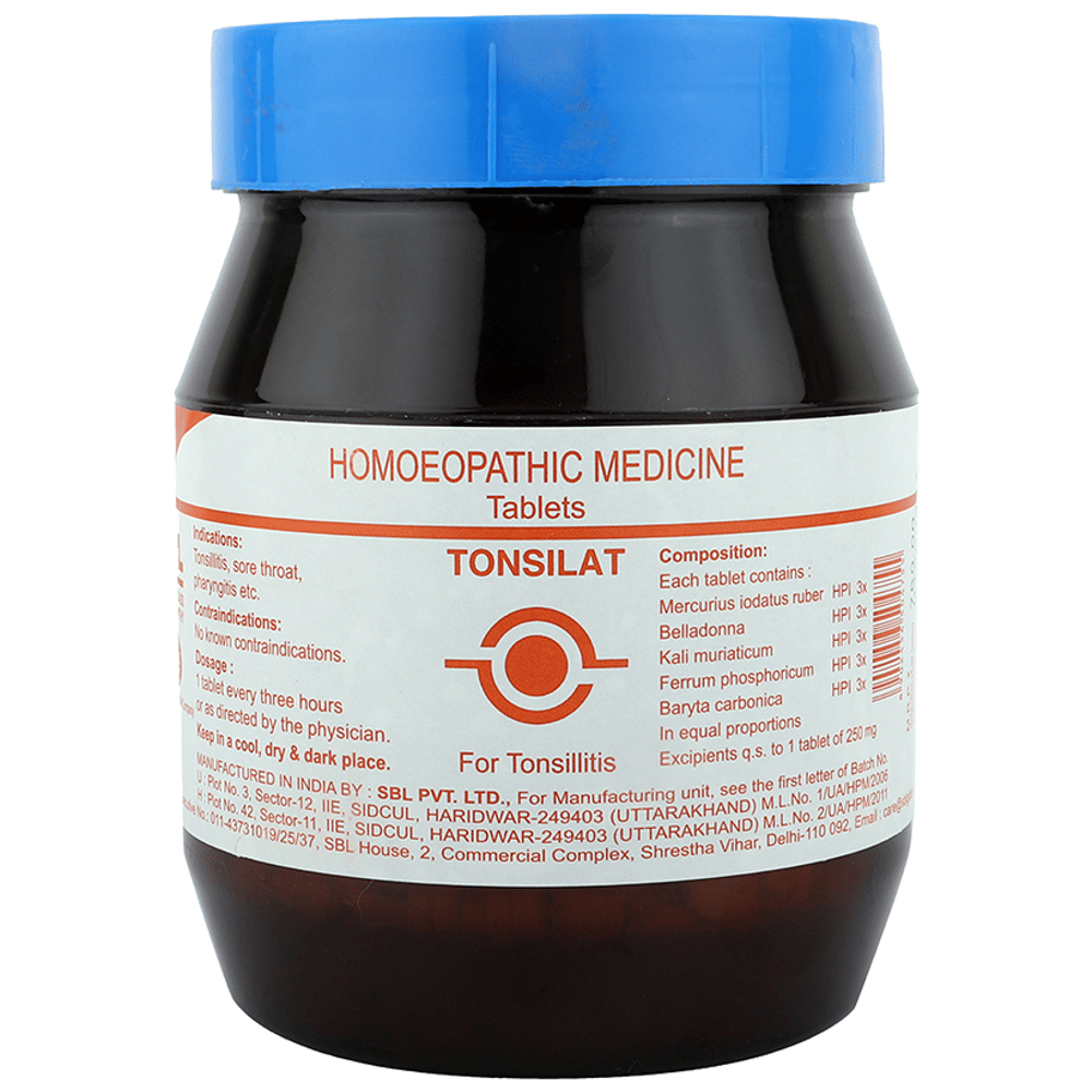 SBL Tonsilat Tablet bottle of 450 gm Tablet