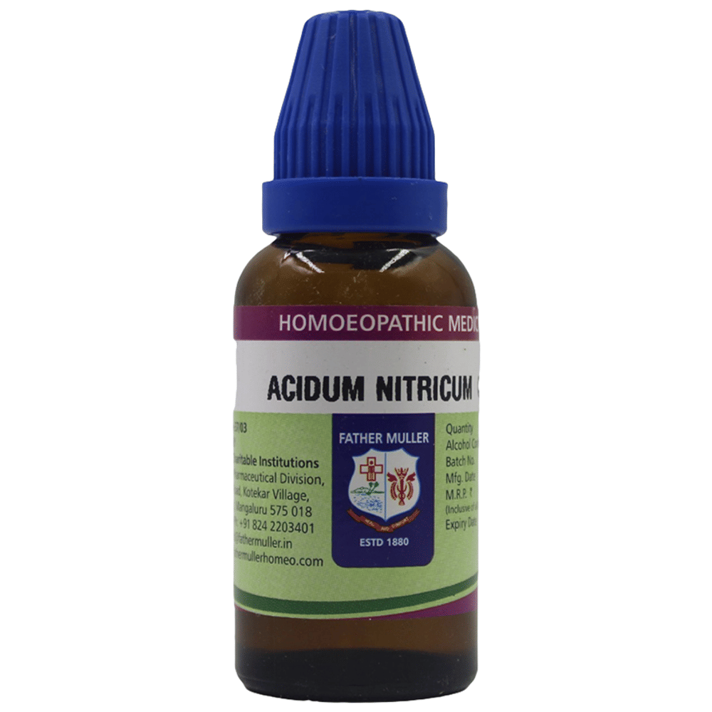 Father Muller Acidum Nitricum Q bottle of 30 ml Drop