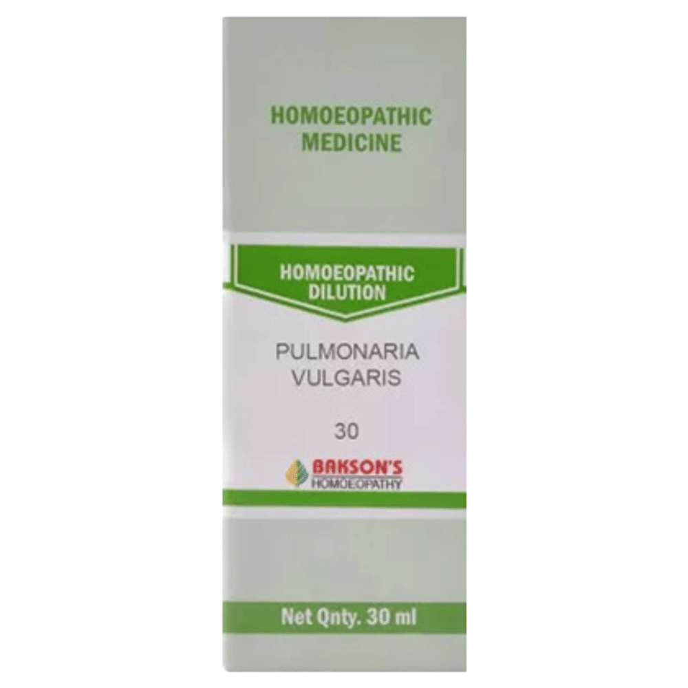 Bakson's Homeopathy Pulmonaria Vulgaris Dilution 30 bottle of 30 ml Dilution
