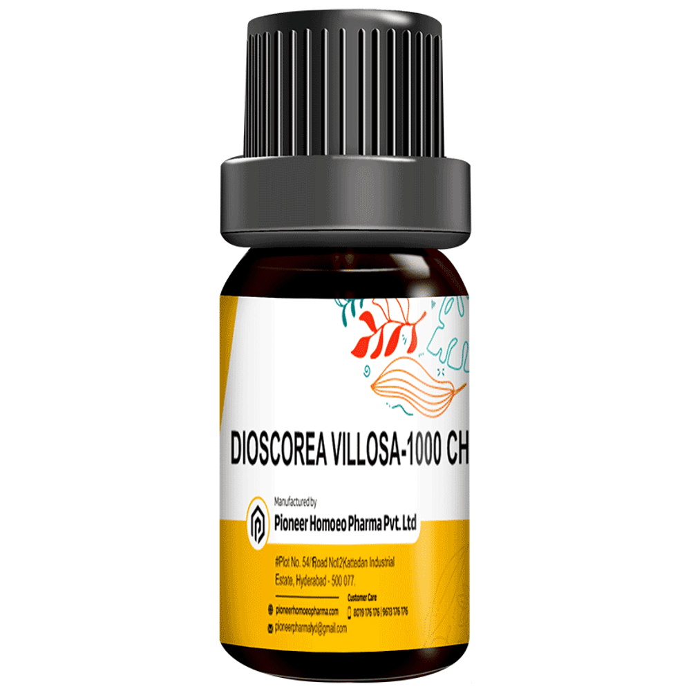 Pioneer Pharma Dioscorea Villosa Pellets 1000 CH bottle of 150 pellets