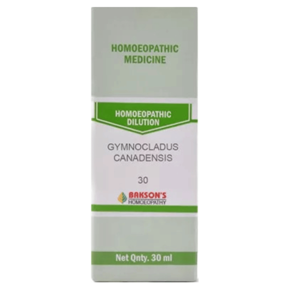 Bakson's Homeopathy Gymnocladus Canadensis Dilution 1000 CH bottle of 30 ml Dilution