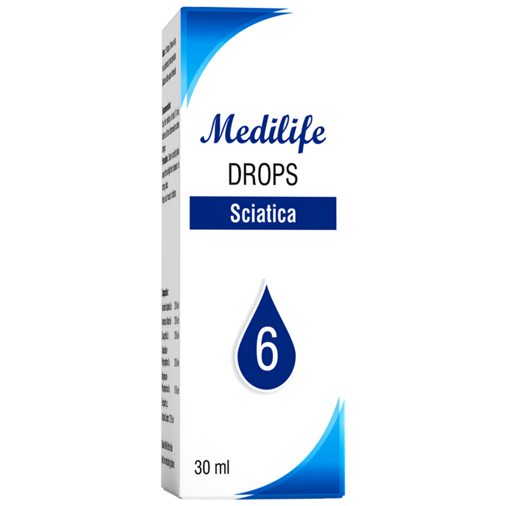 Medilife No 6 Sciatica Drop (30ml Each) box of 1 Bottle