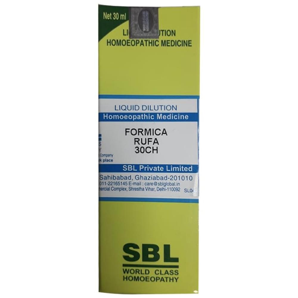 SBL Formica Rufa Dilution 30 CH bottle of 30 ml Dilution SBL Formica Rufa Dilution 30 CH bottle of 30 ml Dilution
