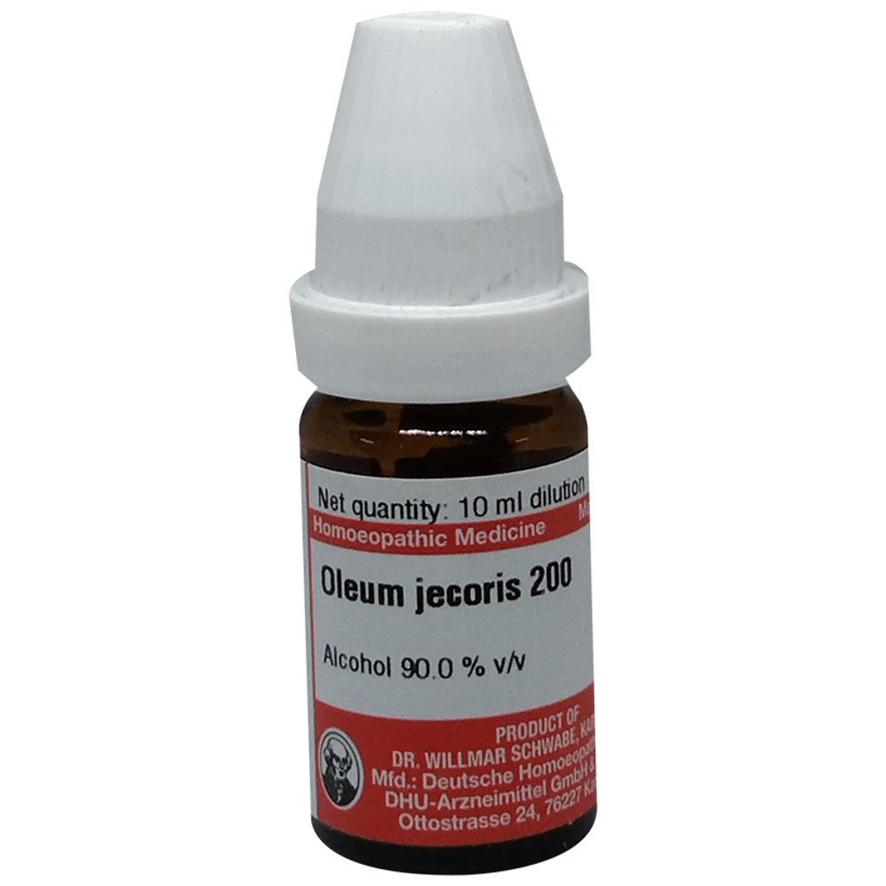 Dr Willmar Schwabe Germany Oleum Jecoris Dilution 200 bottle of 10 ml Dilution