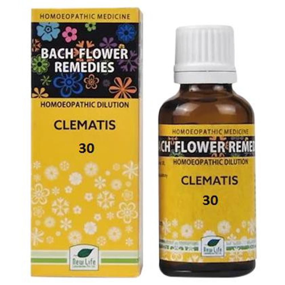 New Life Bach Flower Clematis 30 bottle of 30 ml Dilution New Life Bach Flower Clematis 30 bottle of 30 ml Dilution