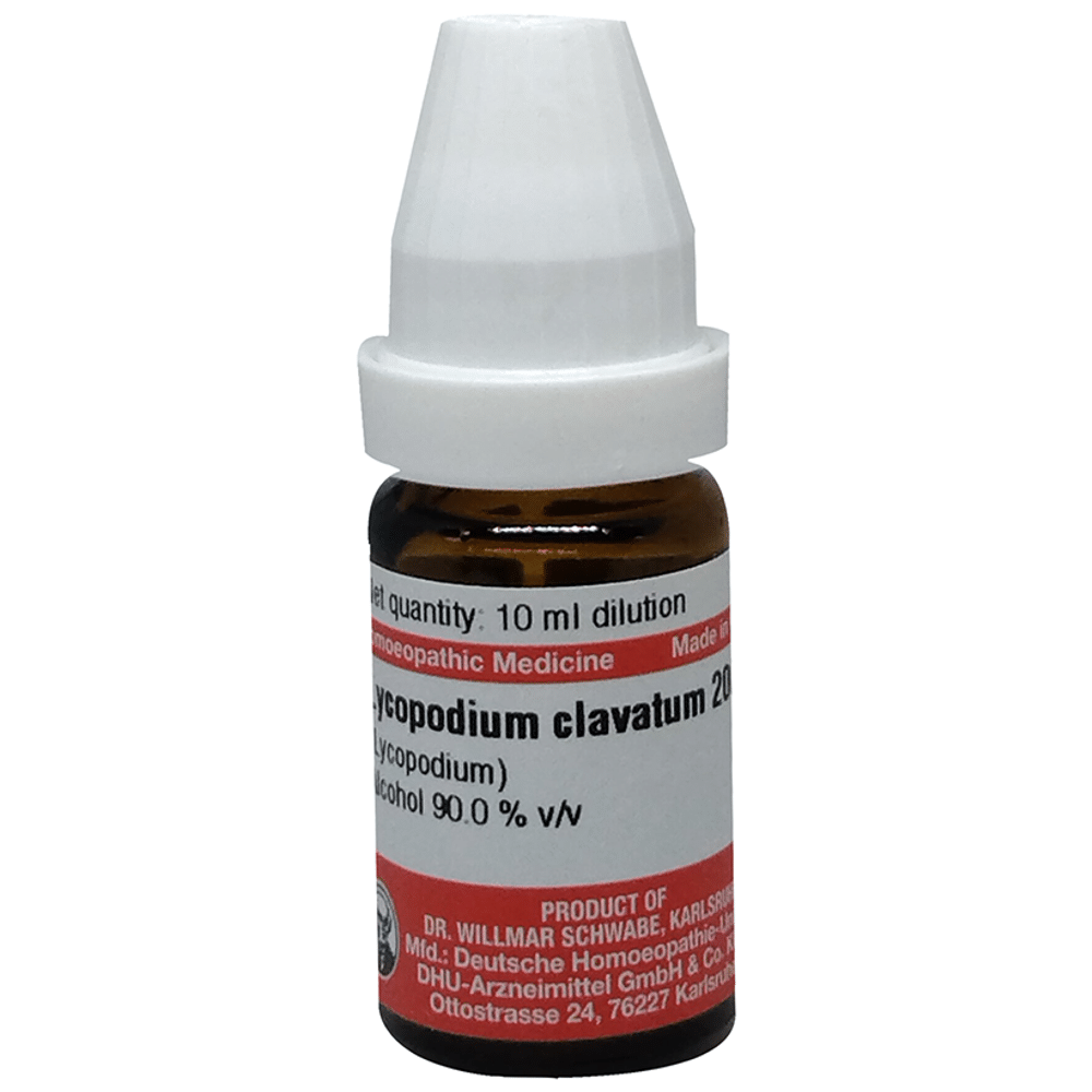 Dr Willmar Schwabe Germany Lycopodium Clavatum Dilution 200 CH bottle of 10 ml Dilution