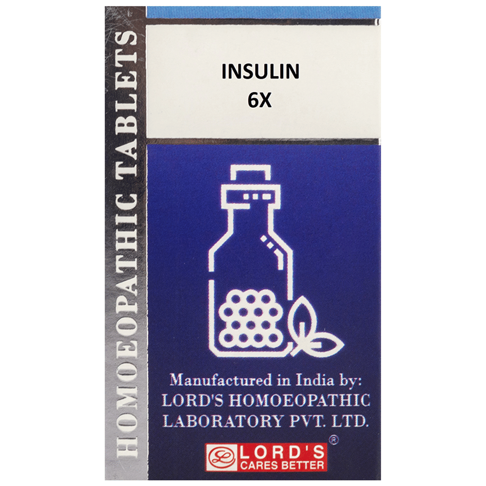 Lord's Insulin Trituration Tablet 6X bottle of 25 gm Trituration Tablet