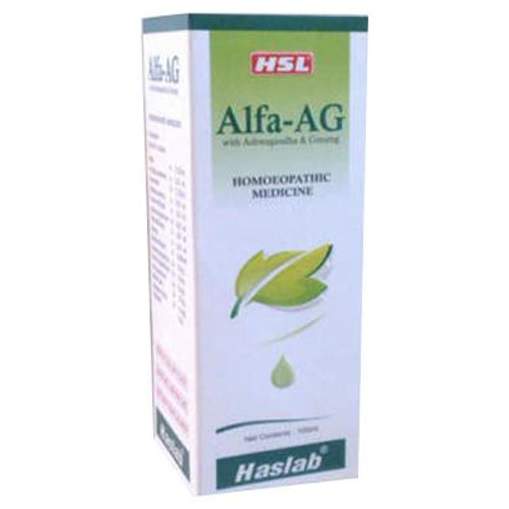 Haslab Alfa-AG With Ashwagandha & Ginseng Tonic bottle of 100 ml Tonic