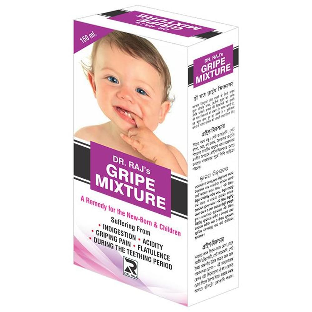 Dr. Raj Gripe Mixture bottle of 150 ml Syrup Dr. Raj Gripe Mixture bottle of 150 ml Syrup