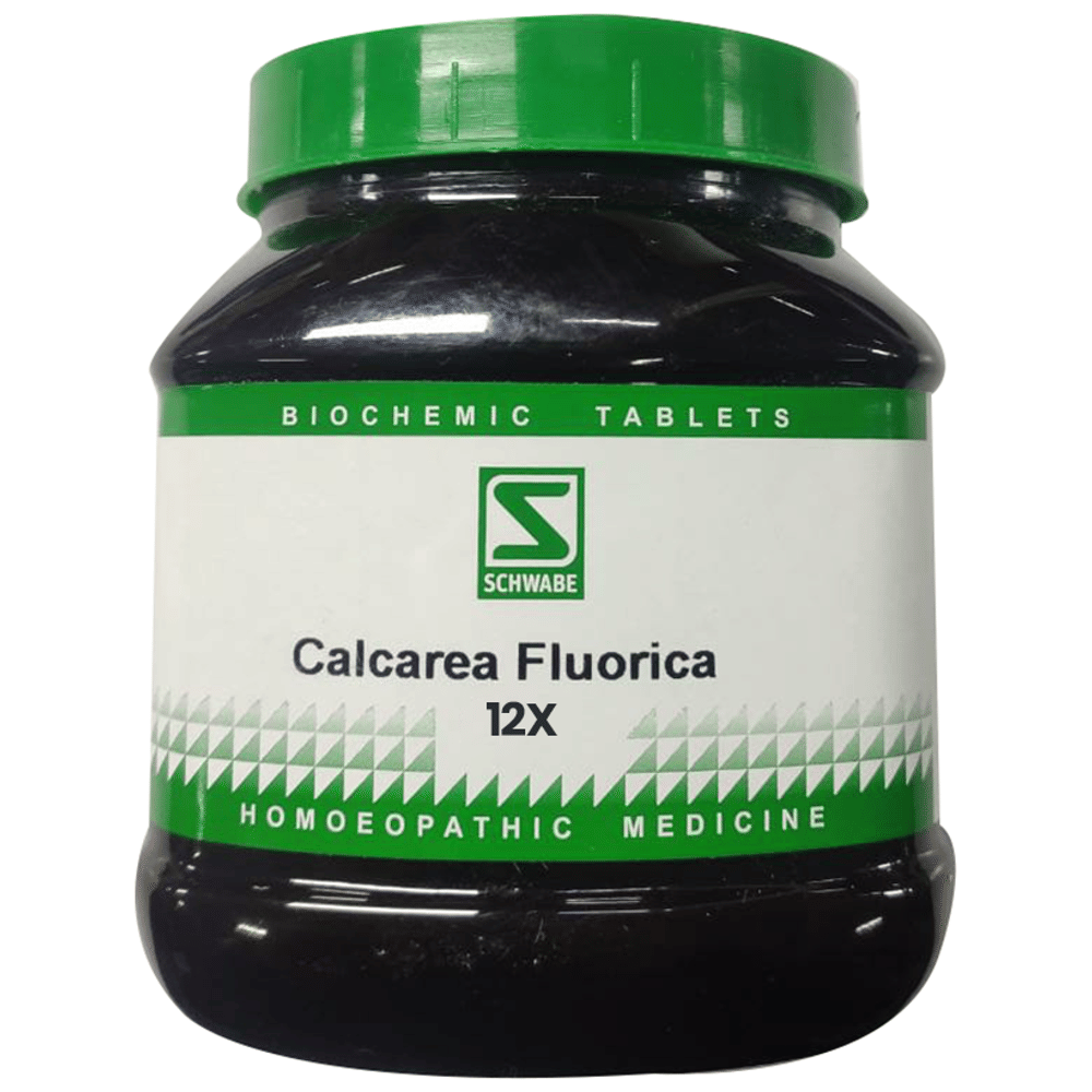 Dr Willmar Schwabe India Calcarea Fluorica Biochemic Tablet 12X bottle of 550 gm Biochemic Tablet