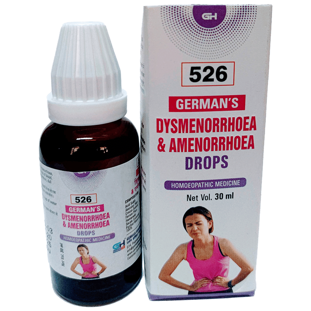 German's 526 Dysmenorrhoea & Amenorrhoea Drop bottle of 30 ml Drop