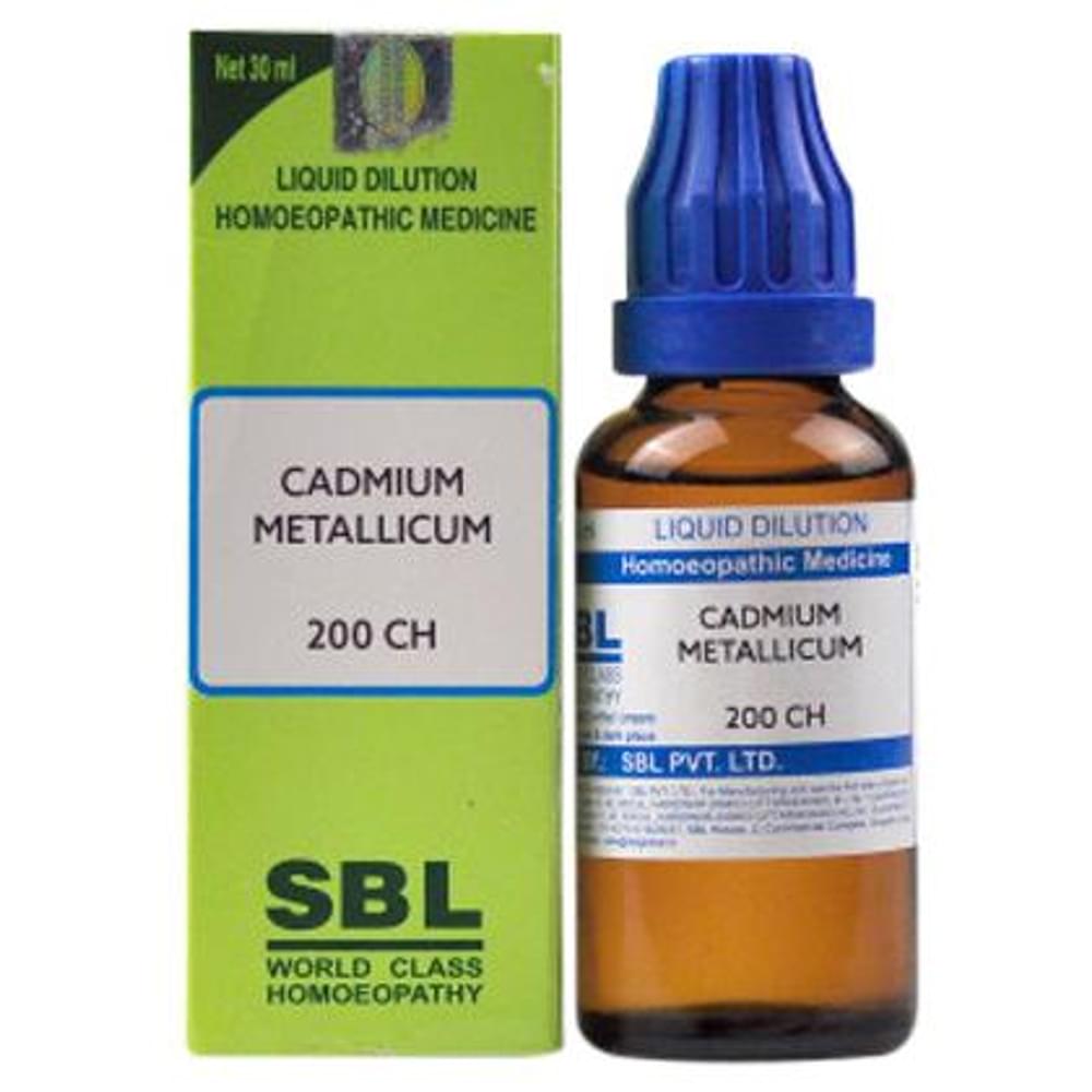 SBL Cadmium Metallicum Dilution 200 CH bottle of 30 ml Dilution