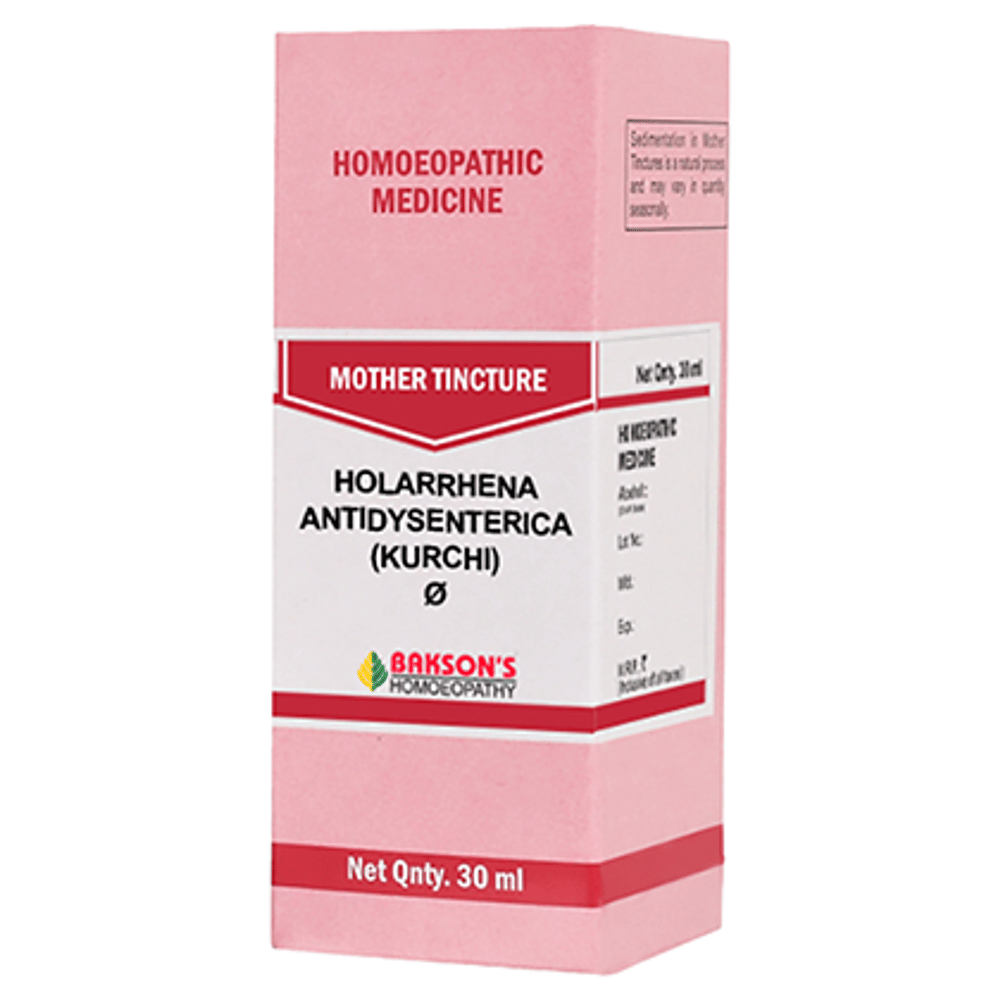 Bakson's Homeopathy Holarrhena Antidysenterica (Kurchi) Mother Tincture Q bottle of 30 ml Mother Tincture
