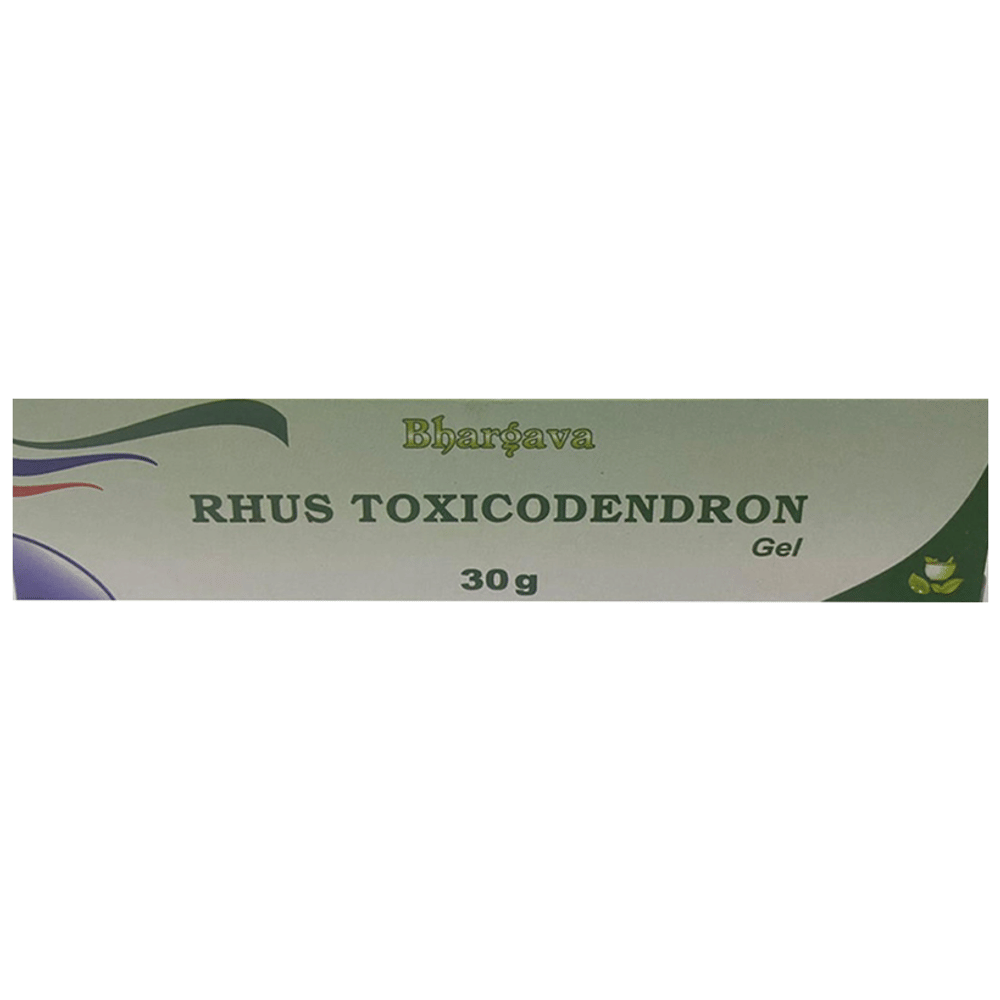 Bhargava Rhus Toxicodendron Gel tube of 30 gm Gel Bhargava Rhus Toxicodendron Gel tube of 30 gm Gel