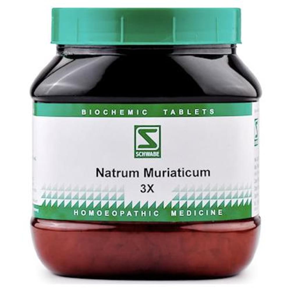 Dr Willmar Schwabe India Natrum Muriaticum Biochemic Tablet 3X bottle of 550 gm Biochemic Tablet
