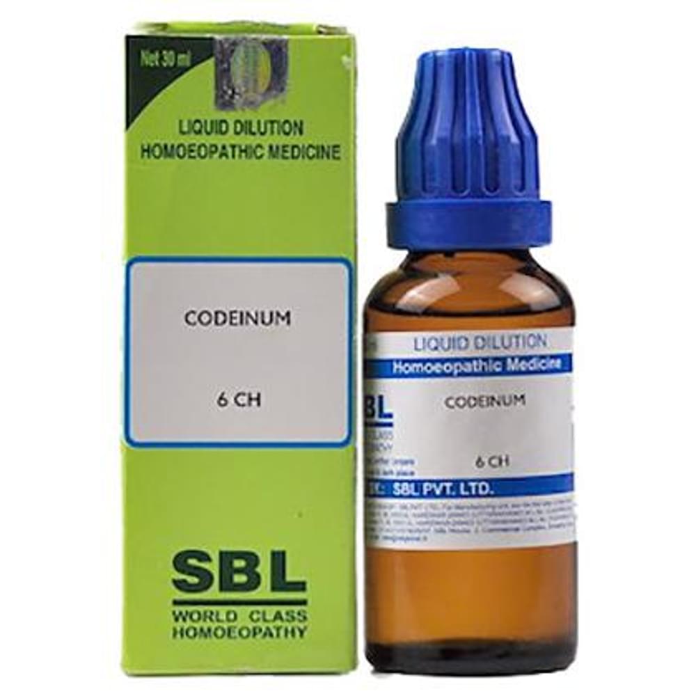 SBL Codeinum Dilution 6 CH bottle of 30 ml Dilution