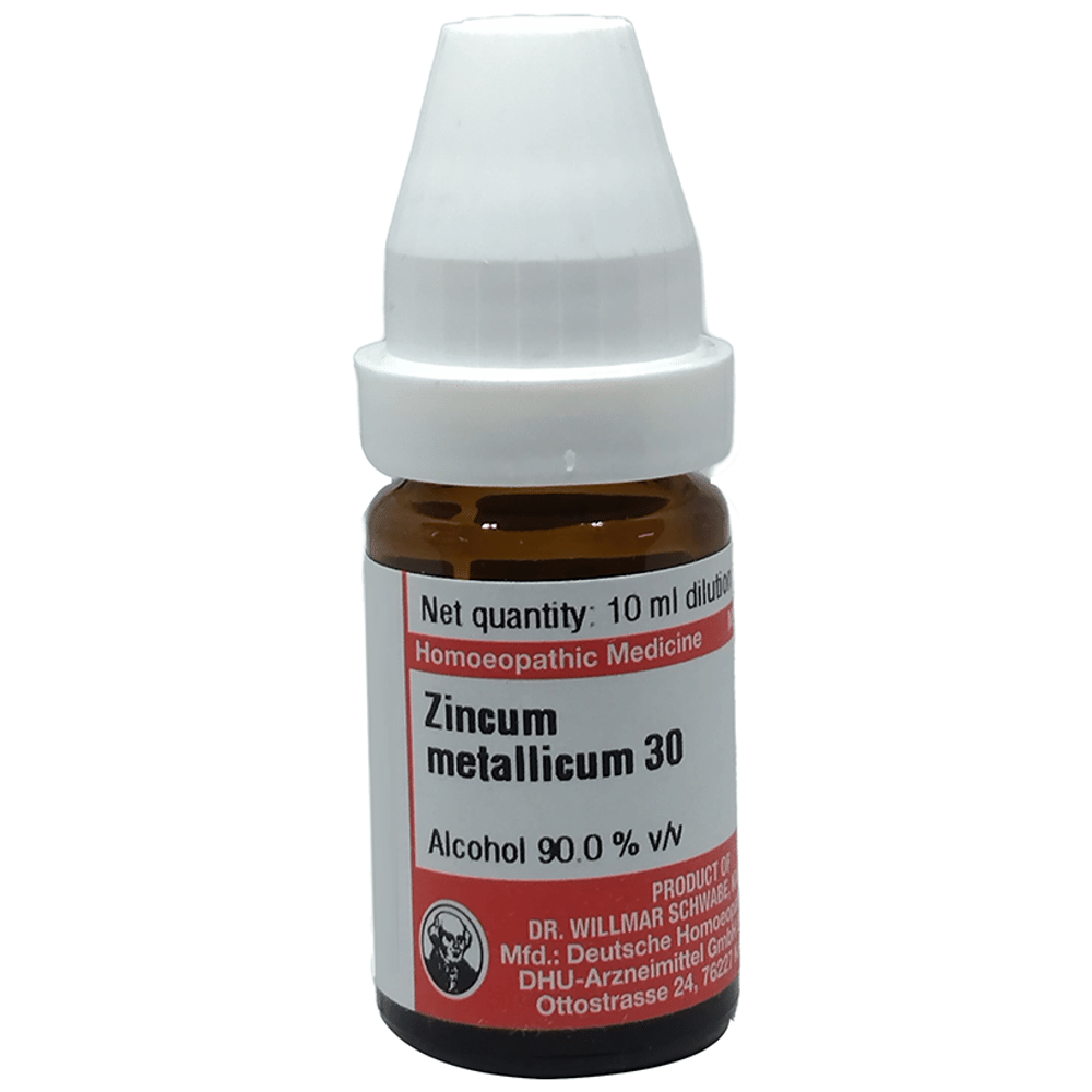 Dr Willmar Schwabe Germany Zincum Metallicum Dilution 30 bottle of 10 ml Dilution