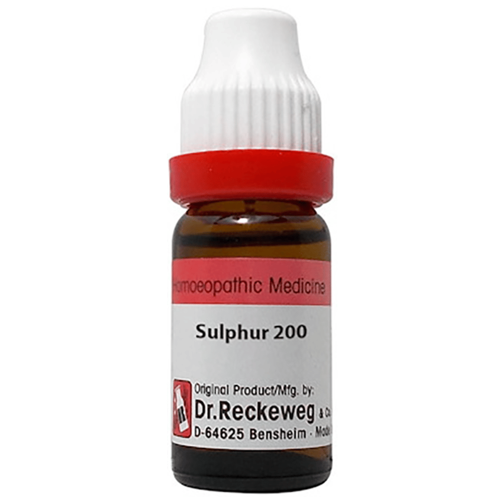 Dr. Reckeweg Sulphur Dilution 200 bottle of 11 ml Dilution Dr. Reckeweg Sulphur Dilution 200 bottle of 11 ml Dilution