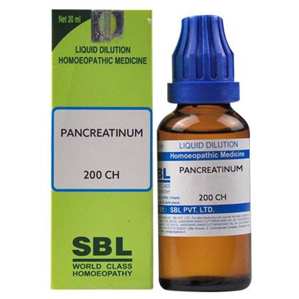 SBL Pancreatinum Dilution 200 CH bottle of 30 ml Dilution