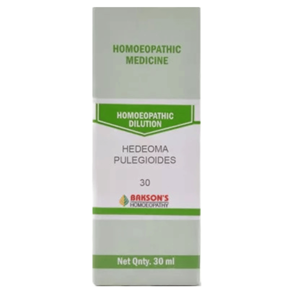 Bakson's Homeopathy Hedeoma Pulegioides Dilution 30 bottle of 30 ml Dilution