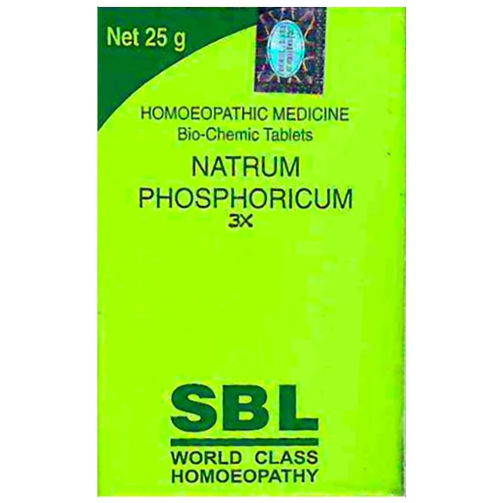 SBL Natrum Phosphoricum Biochemic Tablet 3X bottle of 25 gm Biochemic Tablet SBL Natrum Phosphoricum Biochemic Tablet 3X bottle of 25 gm Biochemic Tablet