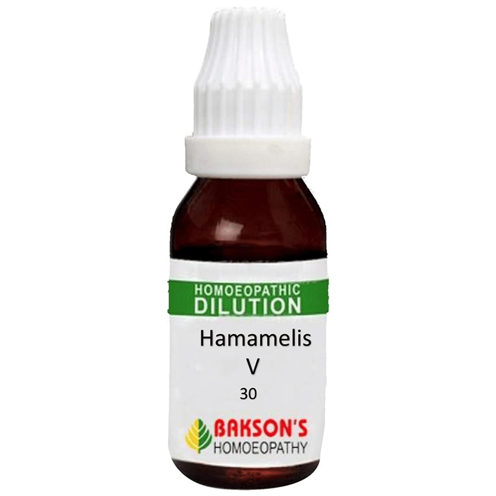 Bakson's Homeopathy Hamamelis V Dilution 30 CH bottle of 30 ml Dilution