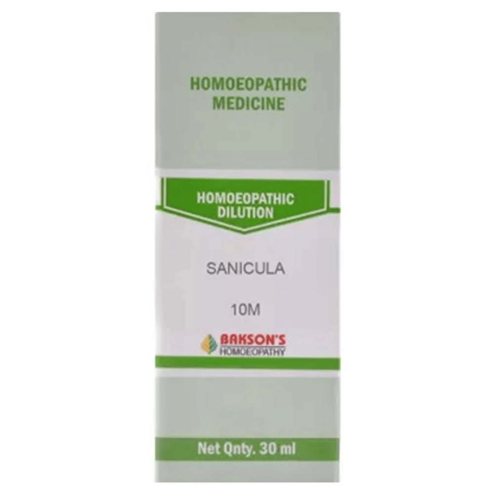 Bakson's Homeopathy Sanicula Dilution 10M bottle of 30 ml Dilution