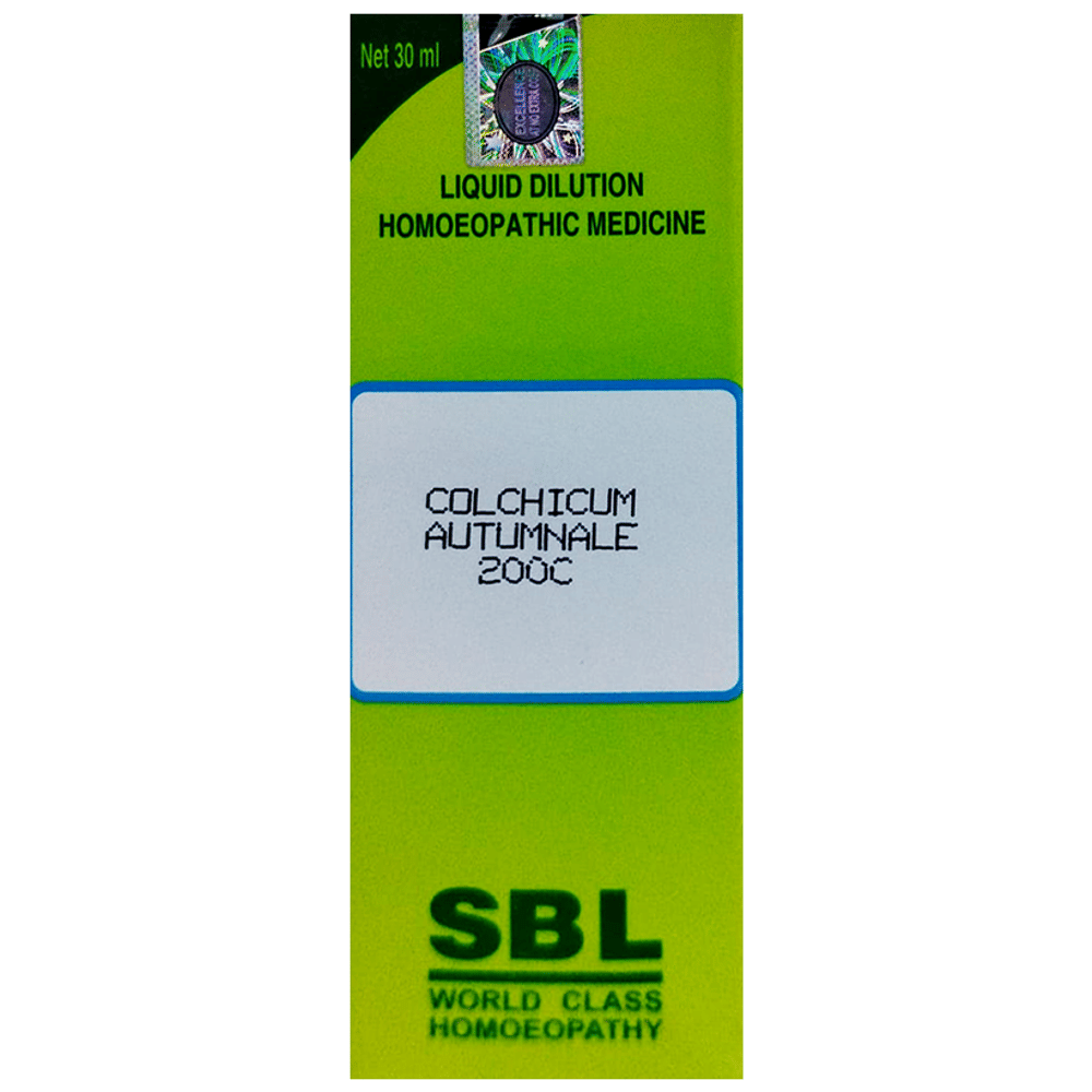 SBL Colchicum Dilution 200 CH bottle of 30 ml Dilution