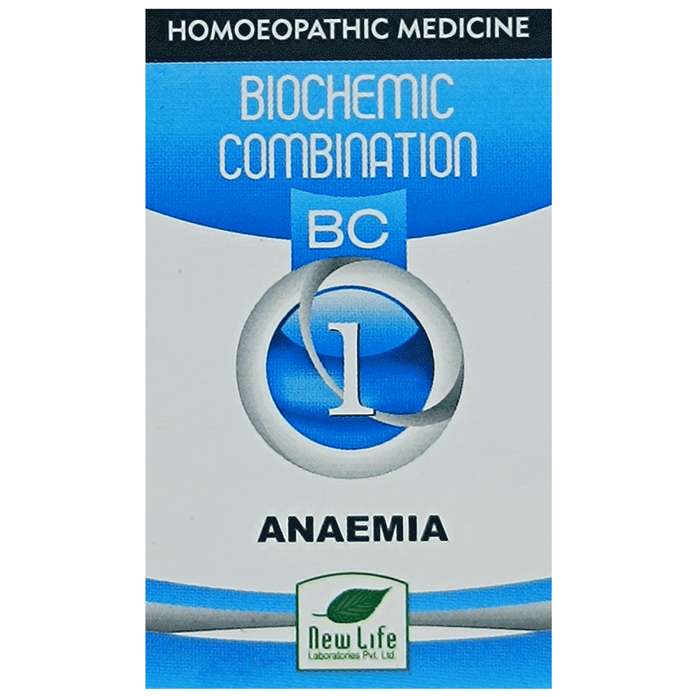 New Life Bio Combination No.1 Anaemia bottle of 25 gm Biocombination Tablet