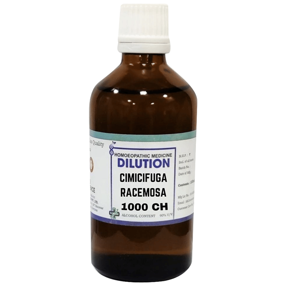 LDD Bioscience Cimicifuga Racemosa Dilution 1000 CH bottle of 100 ml Dilution