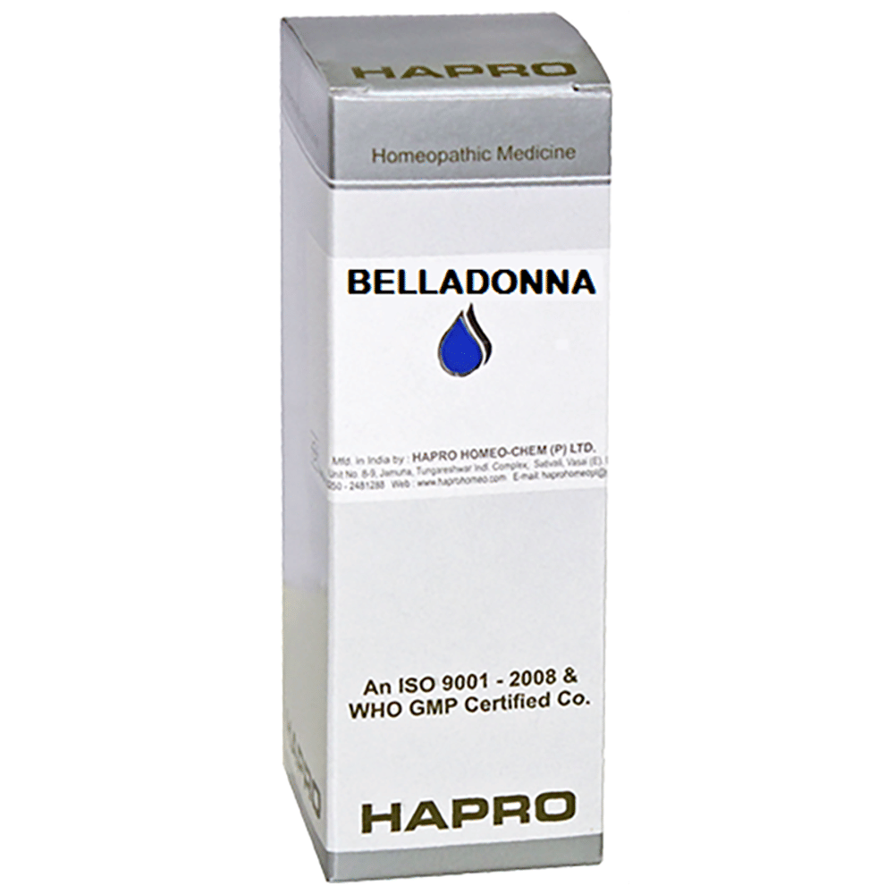 Hapro Belladonna Dilution 10M bottle of 100 ml Dilution