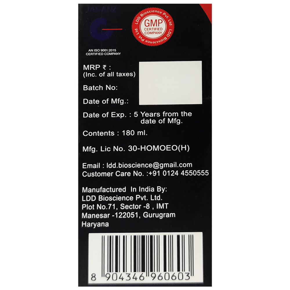 LDD Bioscience Tone-Max Syrup bottle of 180 ml Syrup