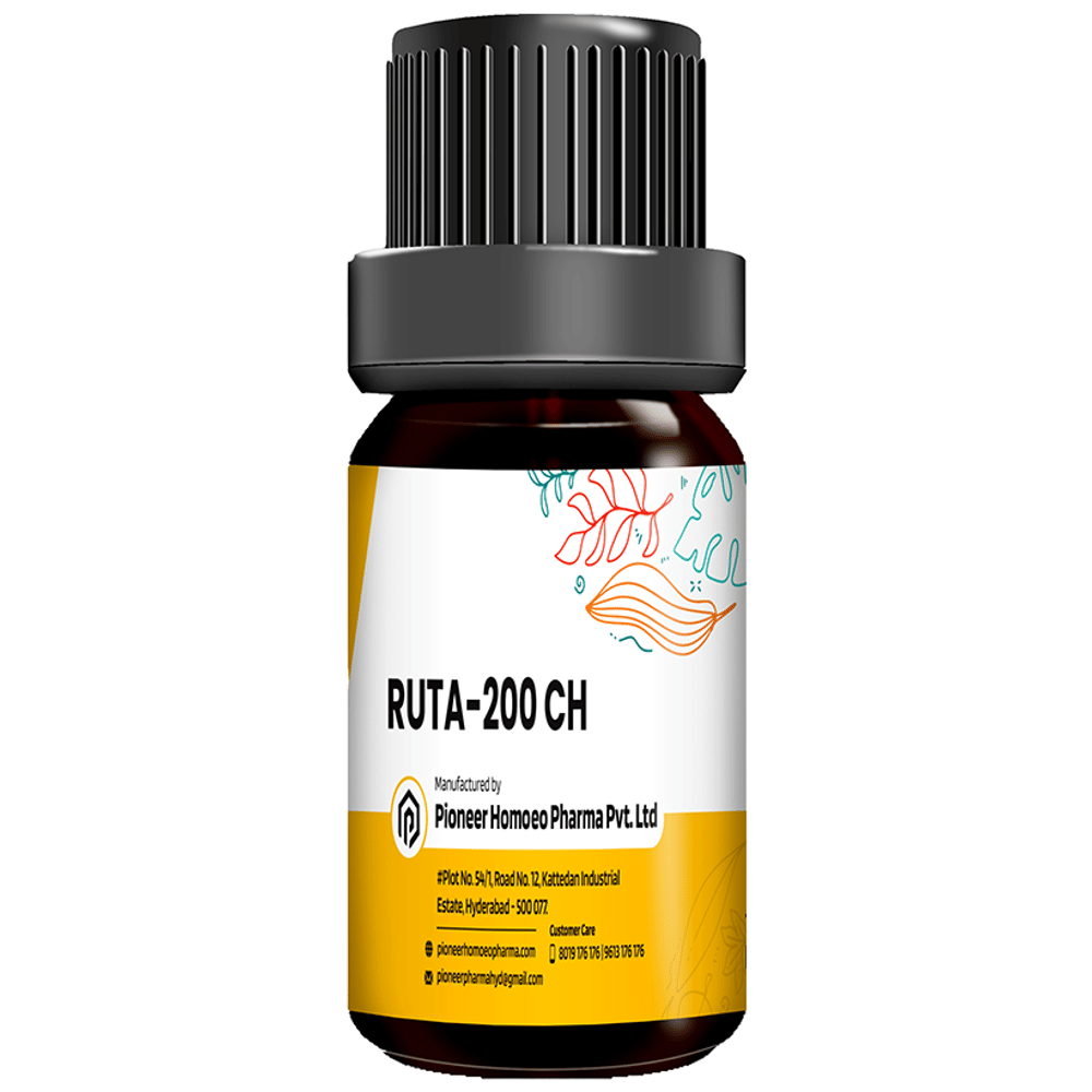 Pioneer Pharma Ruta Globules Pellets Multidose Pills 200 CH bottle of 150 tablets
