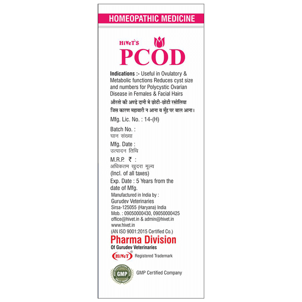 Hivet PCOD Drop bottle of 30 ml Drop Hivet PCOD Drop bottle of 30 ml Drop