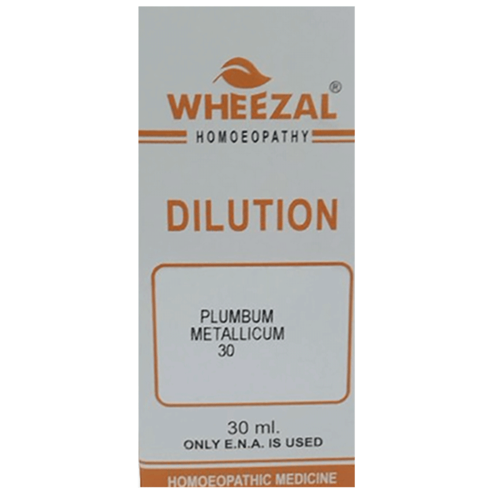 Wheezal Plumbum Metallicum Dilution 30 bottle of 30 ml Dilution