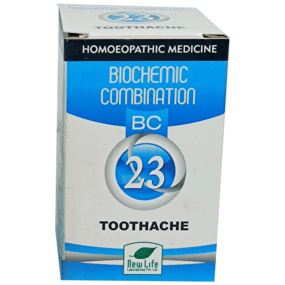 New Life Bio Combination No.23 Toothache bottle of 25 gm Biocombination Tablet