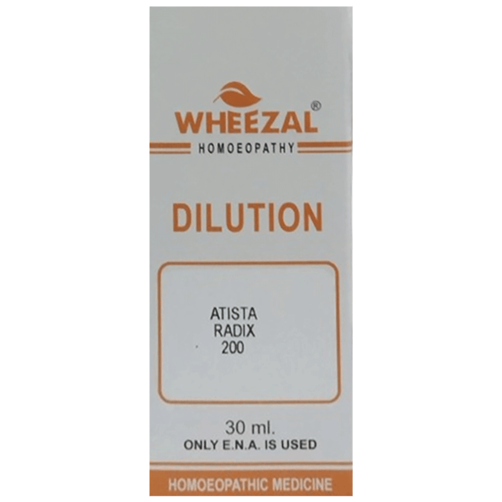 Wheezal Asita Radix Dilution 200 bottle of 30 ml Dilution