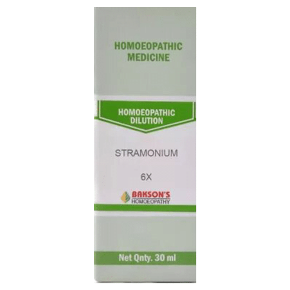 Bakson's Homeopathy Stramonium Dilution 6X bottle of 30 ml Dilution
