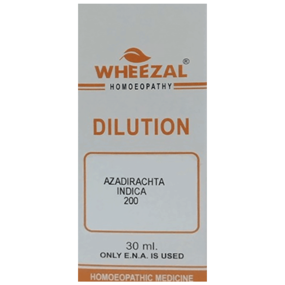 Wheezal Azadirachta Indica Dilution 200 bottle of 30 ml Dilution