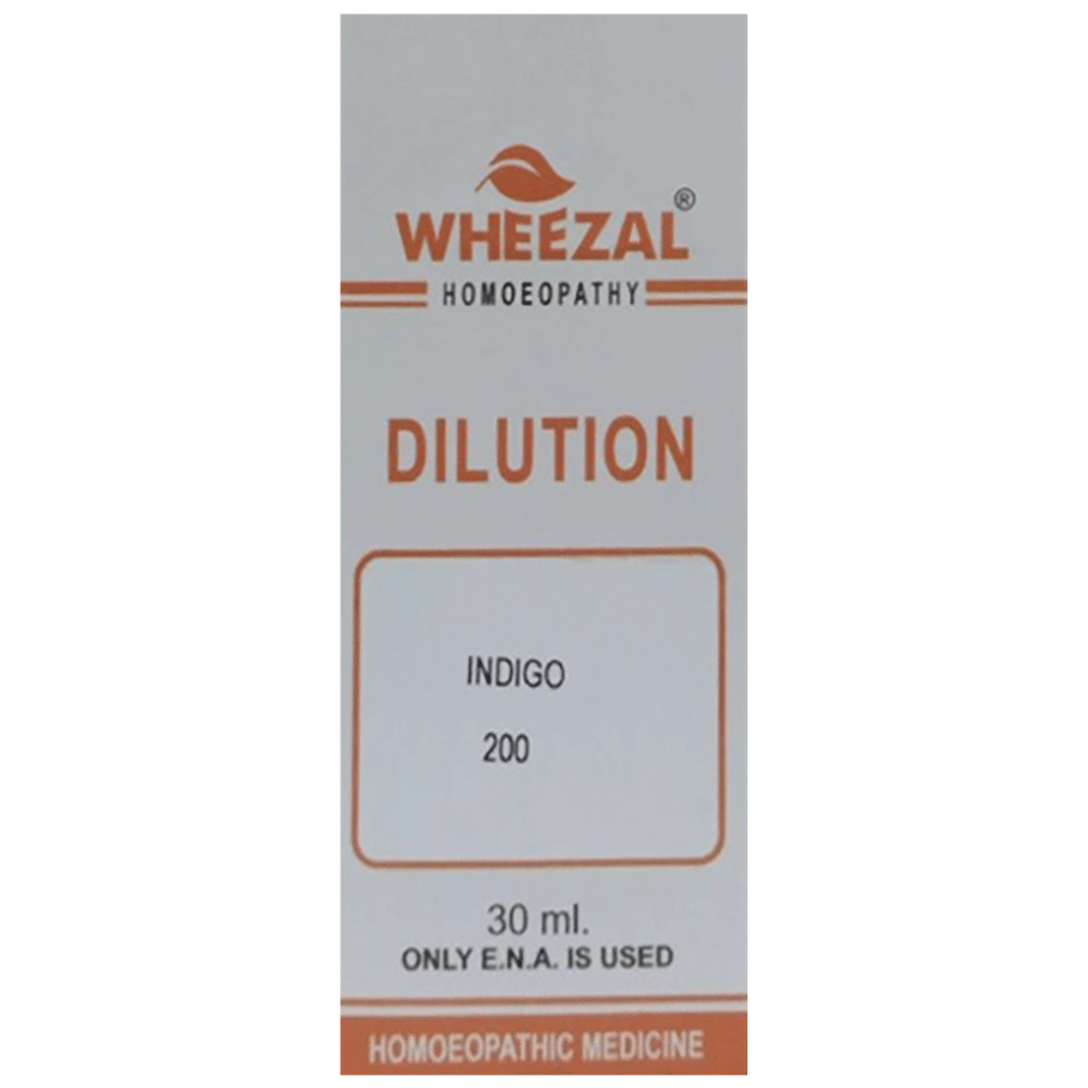 Wheezal Indigo Dilution 200 bottle of 30 ml Dilution