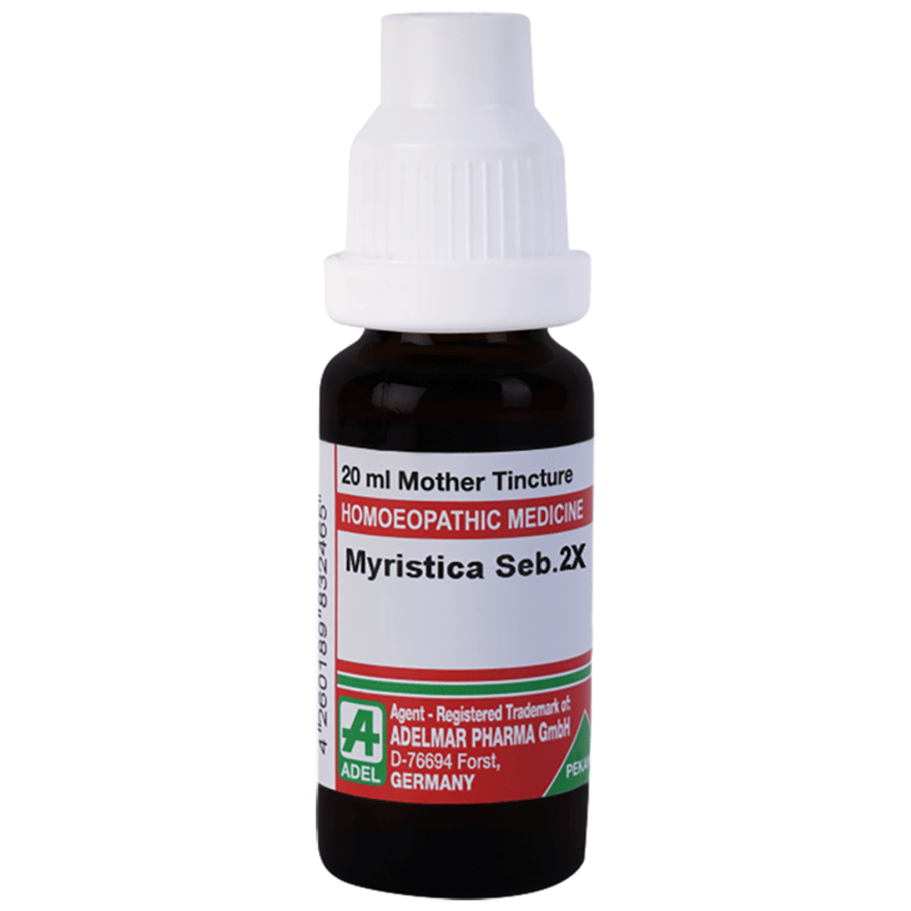 ADEL Myristica Sebifera Mother Tincture 2X bottle of 20 ml Mother Tincture
