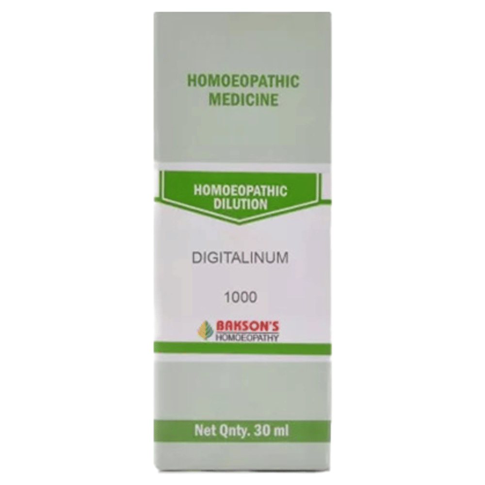 Bakson's Homeopathy Digitalinum Dilution 1000 CH bottle of 30 ml Dilution